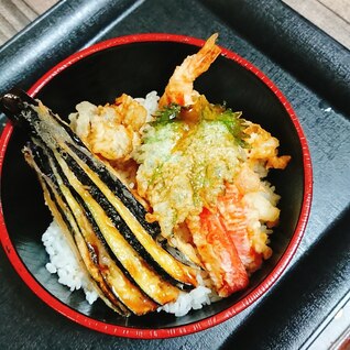 たこ焼き粉で簡単天丼